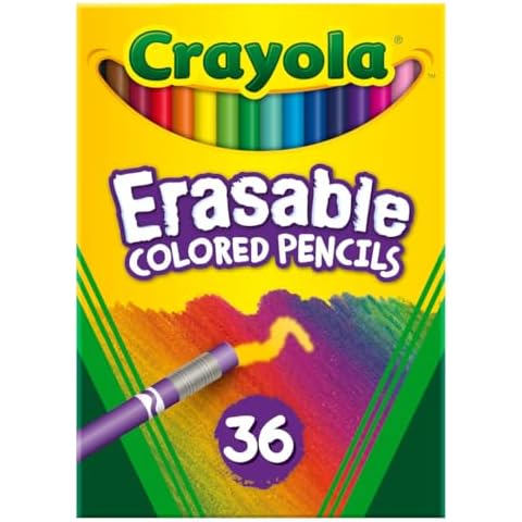 CRAYOLA 36 Count Erasable Coloured Pencils Cover