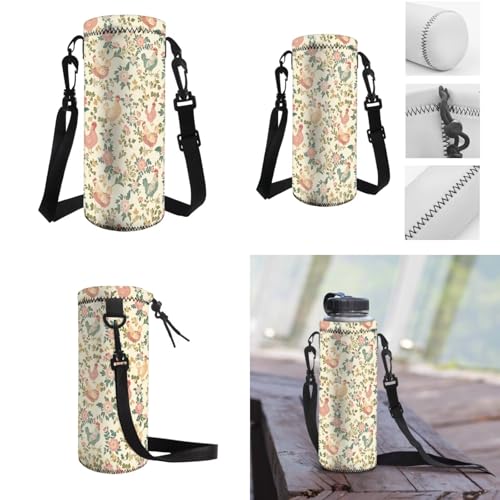 AmzPrint 4 In 1 Chicken Backpack Set For Girls Print Chicken Backpack And Lunch Box Pencil Bag Water Bottle Holder For School 6