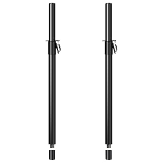 GZGDLJQ 2 in 1 Speaker Pole Mount for Subwoofer with Height Adjustment from 34 to 49 Inch Fits 35mm and M20 Thread Mount Extender with Safety Pins，120 LB,2 Pack
