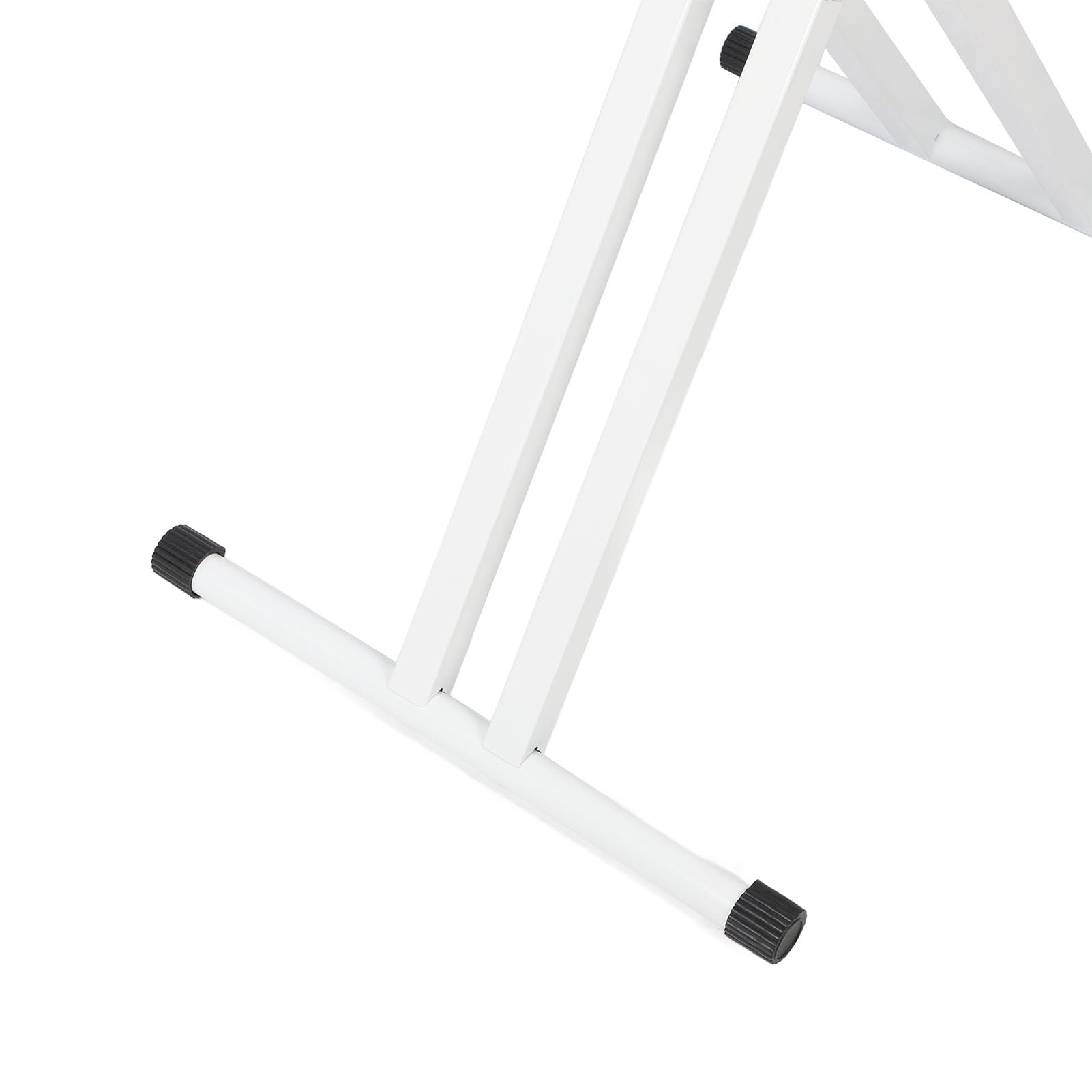 Supporto per Tastiera Double X Resistente con Cinghie di Bloccaggio e Cappelli Antiscivolo per Pianoforte Elettronico da 54-88 Tasti