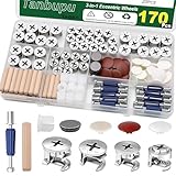 Tanbupu 170PCS Cam Locks for Furniture,3-in-1 Eccentric Hardware Wheels, Cam Lock Nuts and Cam Screws, Furniture Cam Lock Fasteners for Drawer Dresser Cabinet