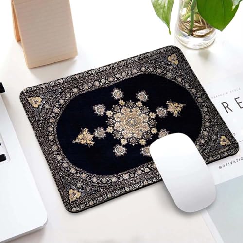 Image of Carpet Pattern Mousepad - Small Non-Slip Rubber Carpet Design Printed Computer Mouse Pad 19x22cm (FMP0234)