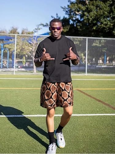 Mens Running Quick-Dry Mesh Gym Shorts with Paisley Design Lightweight Athletic Casual Shorts,Pockets for Outdoor4