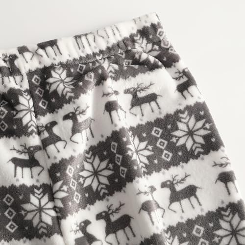 Christmas Pajama Pants for Women Flannel Plush Santa Xmas Tree Pj Bottoms - image 5