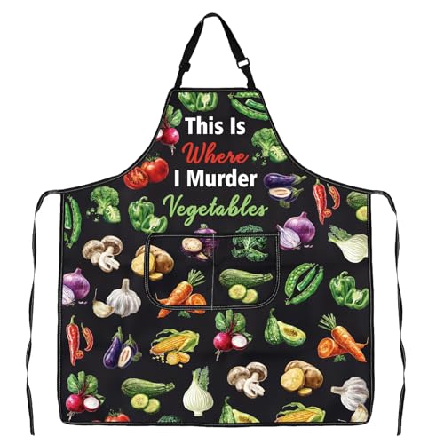 Tablier amusant de cuisine humour pour amateurs de légumes et chefs - 4
