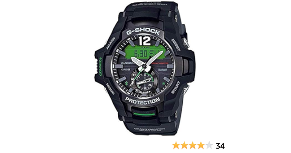 Amazon.com: Casio GRB100-1A3 Gravitymaster Men's Watch Black 53.8