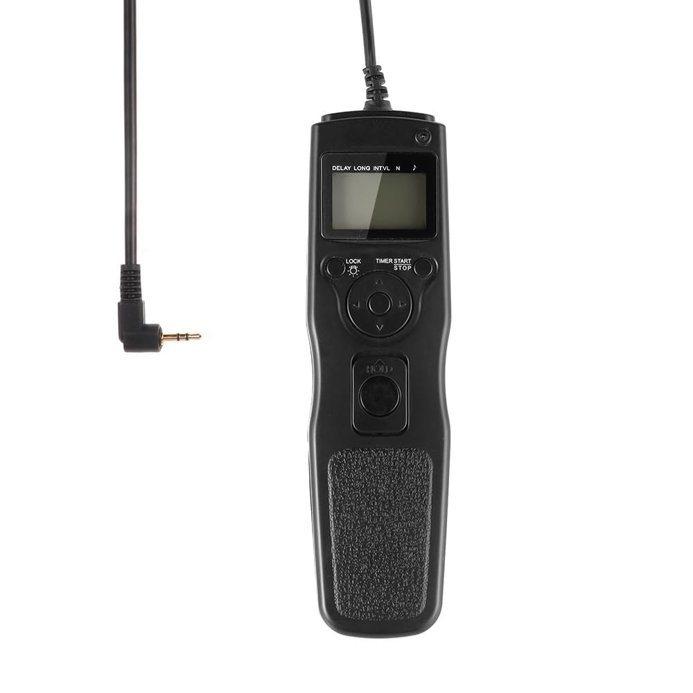 Hersmay LCD timer zdalny wyzwalacz aparatu interwalometr zdalne sterowanie do Canon EOS M6 M5 R8 RP R7 R10 R R6 R6 Mark II, 1300D 850D 800D 760D 750D 700D 650D 600D 550D 250D 200D 90D 80D 70D 7060D