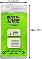 Vista 3 de DABATO Lámpara de agua salada - Luz de emergencia LED portátil, 3 lámparas de sal plegables, 140 horas, naranja