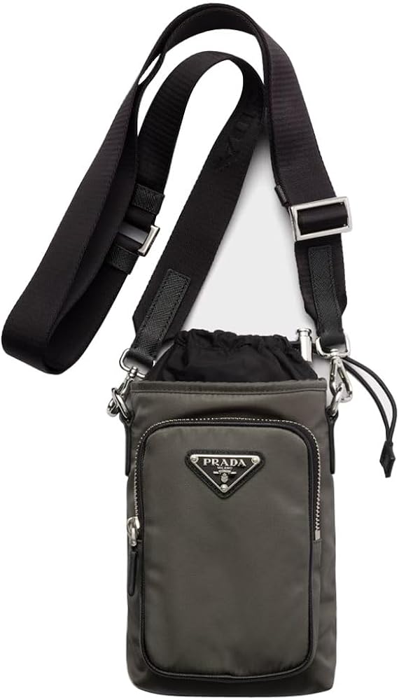 PRADA スマートフォンショルダー 携帯ケース 三角ロゴ Amazon.co.jp: ショルダーバッグ サフィアーノ スマートフォンケース