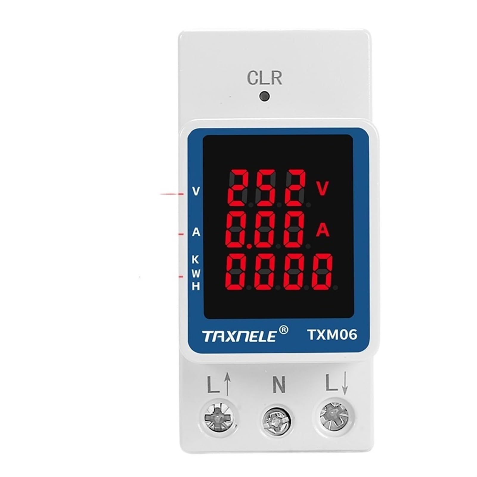 Cyfrowy licznik energii elektrycznej Woltomierz Amperomierz kWh Reset Napięcie prądu AC 80 V ~ 270 V 110 V 230 V