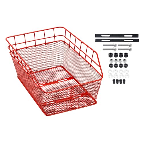 P4B | Hinterradkorb Schultaschenkorb - Rot | Fahrradkorb für...