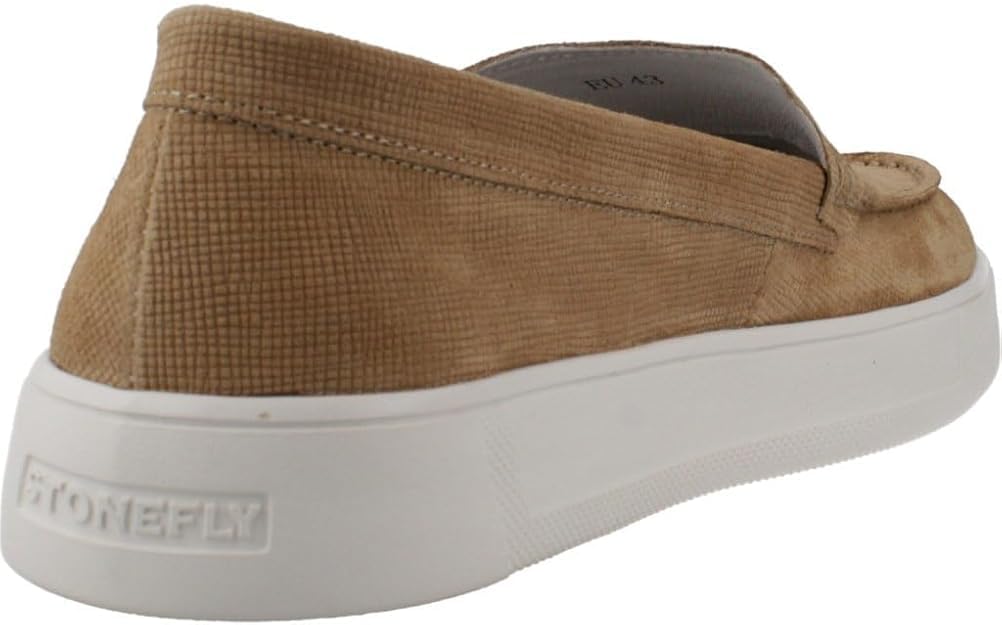 Stonefly Blu Soft Memory Mocassino da Uomo Velour Travertine Brown Marrone 220891 (Marrone, Sistema Taglie Calzature EU, Adulto, Uomo, Numero, Media, 40)