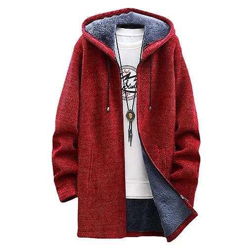 Manteau mi-long classique homme pull chaud décontracté ample épais