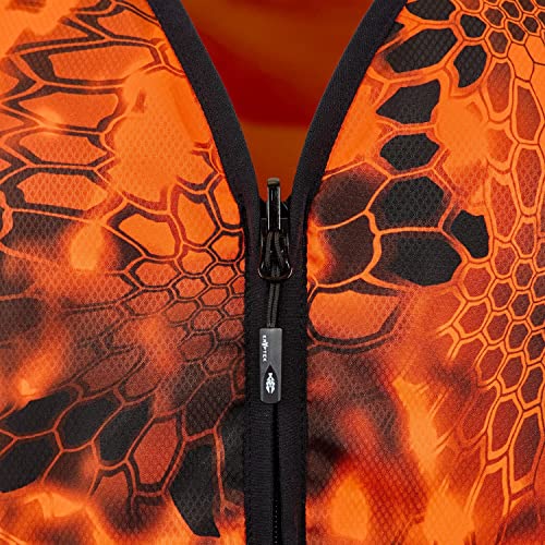 Kryptek Men's Vesuvius Vest, Visibility, Reversible Vesuvius Vest High Visibility Reversable Hunting Safety Vest, Inferno/Blaze Orange, Medium Us #TOP4