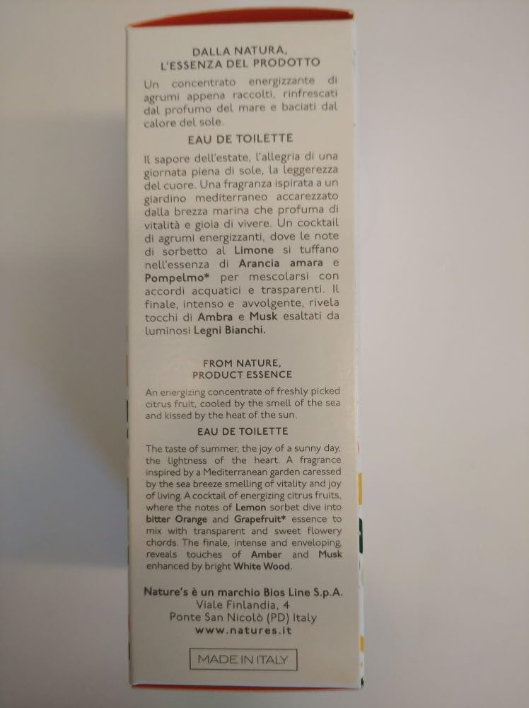 Nature's Giardino D' Agrumi Eau De Toilette 50 Millilitri