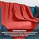 wometo 2er Set Polar Fleecedecke oekoTex 130x160 ca. 400g mit Anti-Pilling und Kettelrand rot