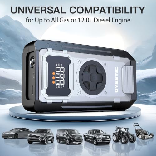 Car Battery Jump Starter with Air Compressor, 7000A Portable Booster Pack - image 3
