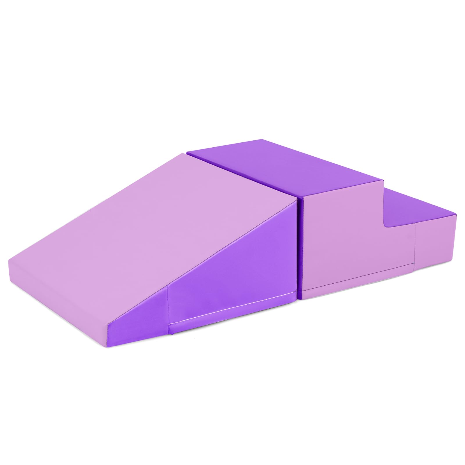 GLACER Soft Climber Set, 2-Piece Foam Slide & Step for Crawling, Balancing & Indoor Play (Ages 1-3)