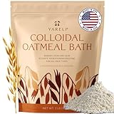 YARELI Colloidal Oatmeal, 2lb (32oz), Bath Powder for Relief of Dry Itchy Skin Due to Eczema and Psoriasis, for Adults, Baby and Kids