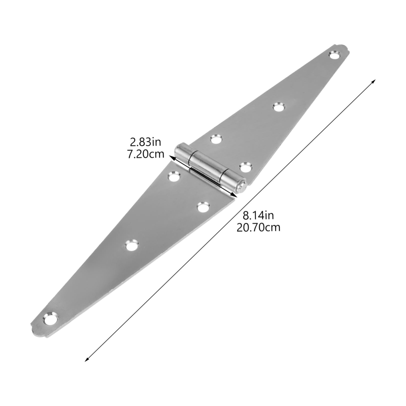 Cerniere per Cancelli a Cinghia 200 MM in Acciaio Zincato per Porte di Capannoni e Armadi Kit Doppio per Uso Esterno