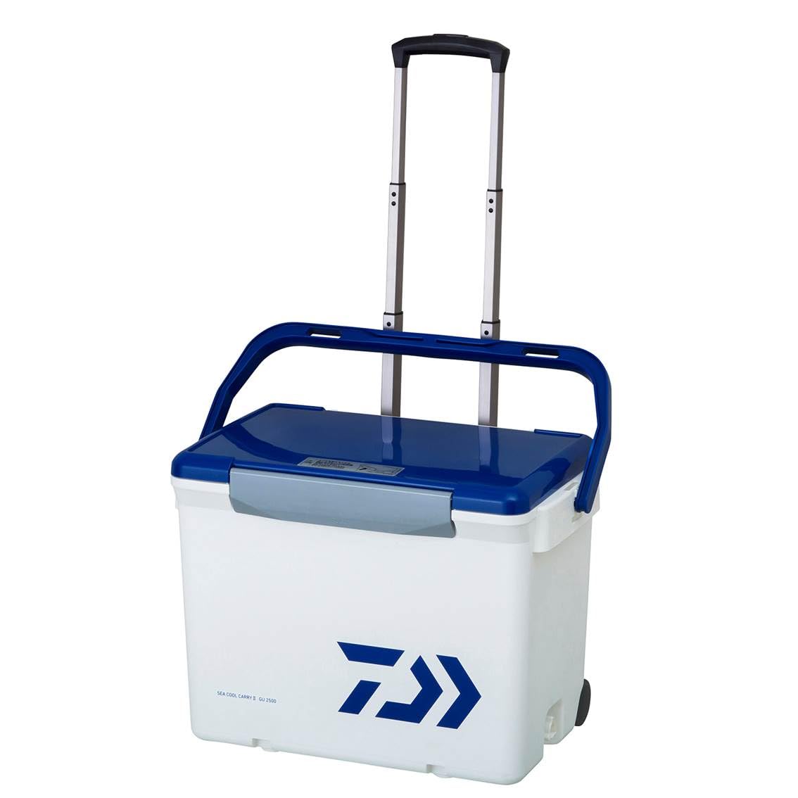 Daiwa GU2500 SeaCool Carry 2 Cooler Box, White/Blue, Fishing, 5.5 gal (25 L)