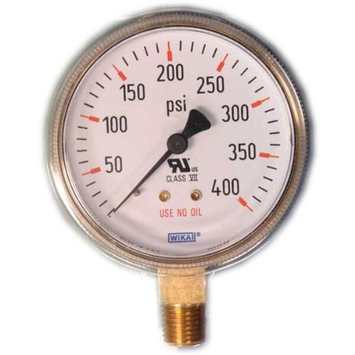 Weldcote Metals GAUGE112X400 Pressure Gauge 1-1/2
