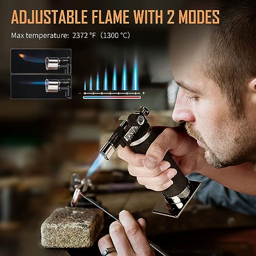 Ravs Butane Torch Lighter, Dual Flame Mode Kitchen Torch Cooking Torches thumb #1