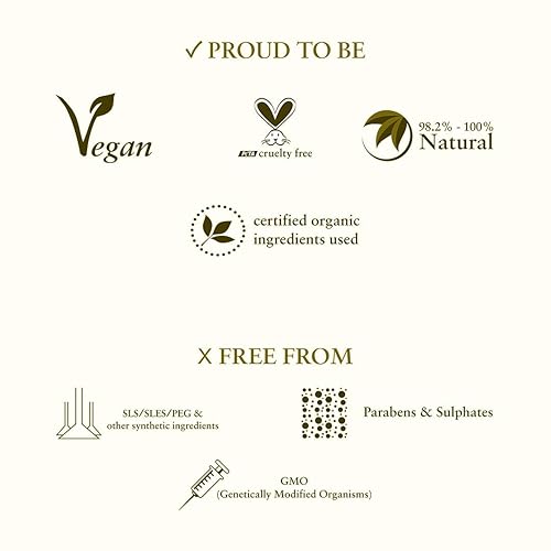 Miniatura 4 de Just Herbs Champú anticaspa con proteína de soja orgánica con neem, hibscus y lecitina para todo tipo de cabello, sin sulfatos ni parabenos, 6.8 fl