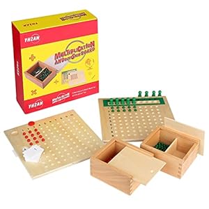 Montessori Material Boxed Arithmatics Teaching Aids Educational Wooden Toys for Children Learning Multiplication…