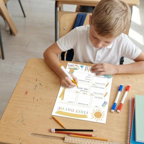 Aposwow First and Last Day of School Poster 2 Pcs First and Last Day Sign Chalkboard Posters with Pens, Reusable Back to School Preschool Kindergarten Classroom Decor Supplies — view 5