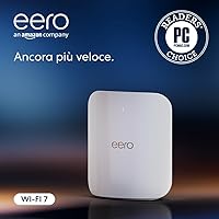 Router wi-fi mesh Amazon eero Max 7 | Ethernet 10 Gbps | Copertura fino a 230 m² |