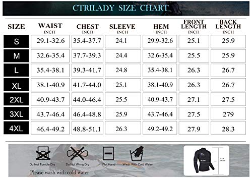 image for CtriLady Wetsuit Top, Men 1.5mm Long Sleeves Neoprene Workout Tank Top