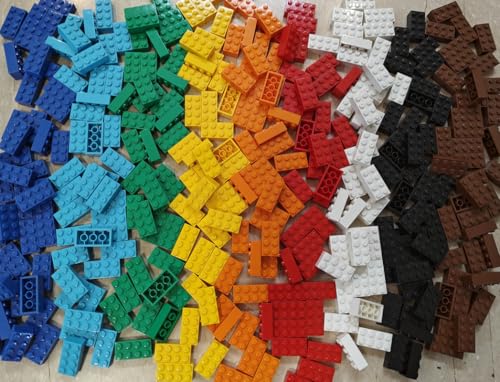 Image of 251 Pieces Classic Blocks for Kids Bricks 2X4-9 Colors, Building Blocks Creative Play Set for Ages 3 and Up, 100% Compatible with All Major Brick Brands,Building Blocks for All Ages