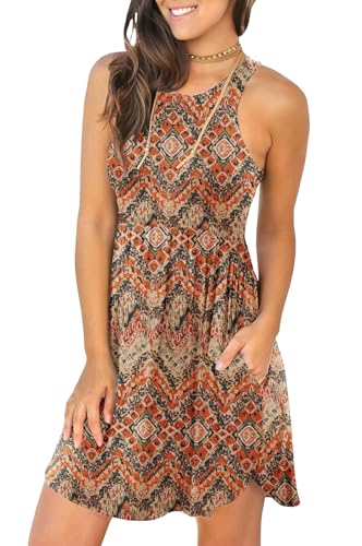 Image of HiMONE Vacation Dresses for Women 2025 Summer Dress Women's Casual Sundresses Casual Beach Petite Sun Dress XS-2XL