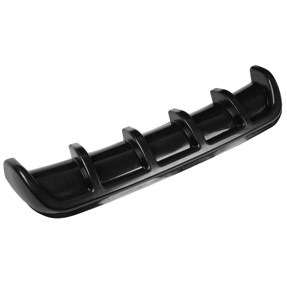 Shark Fin Diffusor, Schwarz Universal Car Heckstoßstange Shark Fin Spoiler Diffusor Wing Lip Für die meisten Autos(Schwarz)