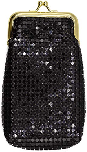 Black Vintage Luxuriant Soft 4mm Metallic Mesh (Full Pack 100s/Kings) Cigarette Case Purse