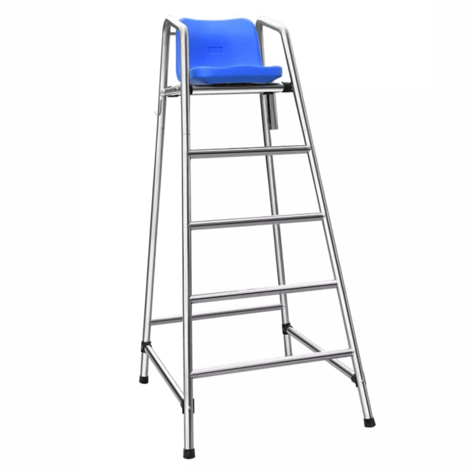 High 150cm Lifeguard Chair Stool, 330kg Capacity Outdoor Deck Chairs for Home Pools, Patios, Beach, Lake - Silver Tall Lifeguard Chairs (59in)