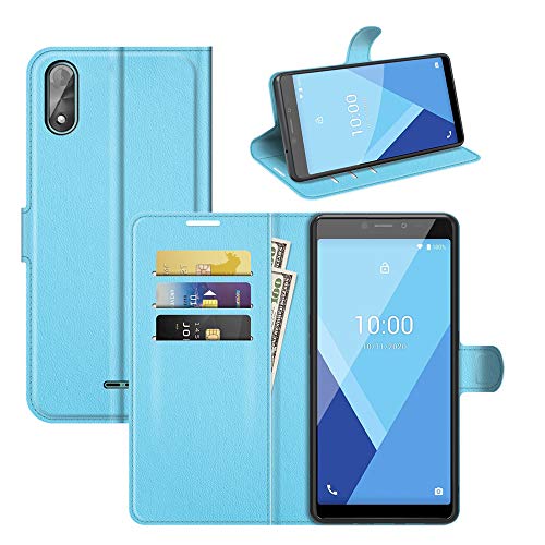 Fertuo Coque pour Wiko Y51, Antichoc Portefeuille Étui Housse en Cuir à Rabat Flip Cover Case avec Silicone Bumper, Porte Carte, Béquille, Boucle...