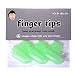 Non-Stick Silicone Fingertips for Adhesives, Essential Oils, Waxes (Glow-In-The-Dark)