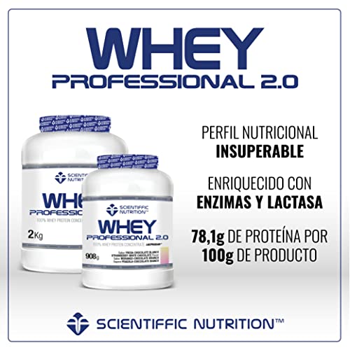 Scientiffic-Nutrition-Whey-Professional-20-Proteinas-Whey-en-Polvo-100-Pura-para-Aumentar-la-Masa-Muscular-con-Enzimas-Digestivas-y-Lactasa-2kg-Sabor-Cookies