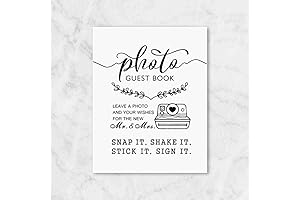 Timeless Wedding Keepsake: Photo Guest Book with Polaroid Slots