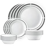 Corelle Brasserie 16 pc Dinnerware Set, Service for 4