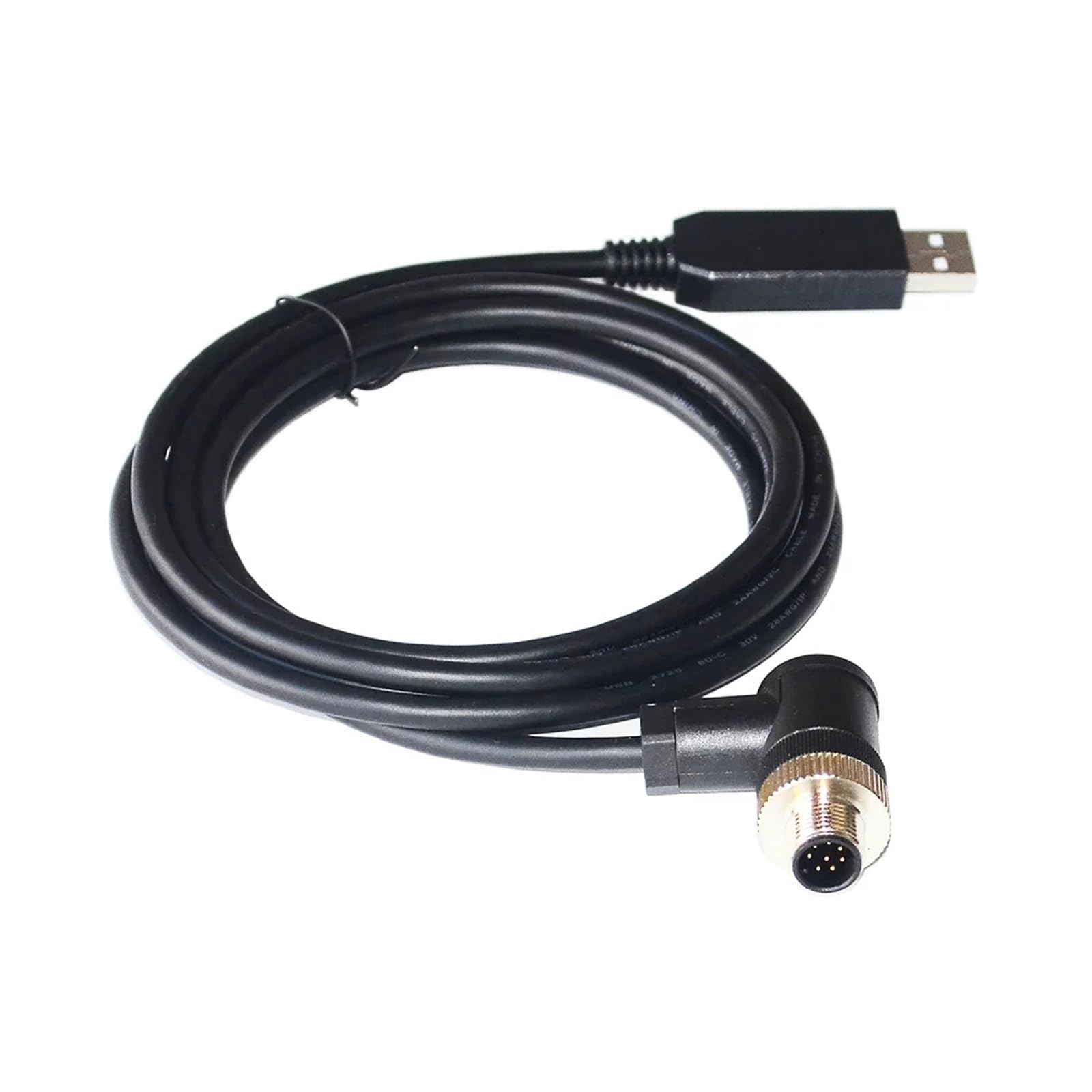 ZHANGLH F&T>D*I FT232RL Puce USB vers M12 8PIN RS232 Câble de communication série pour ICS Series Balances vers PC Host (1,8 m, connecteur droit)