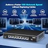 8 Port 10G Ethernet Switch, 10Gbe-RJ45 Port Network Switch Unmanaged Support 100M/1000M/2.5G/5G/10G, Auto-Negotiation, for 10G NAS, PC, NIC, Plug & Play, 160Gbps Switching Capacity, Desktop/Rack Mount