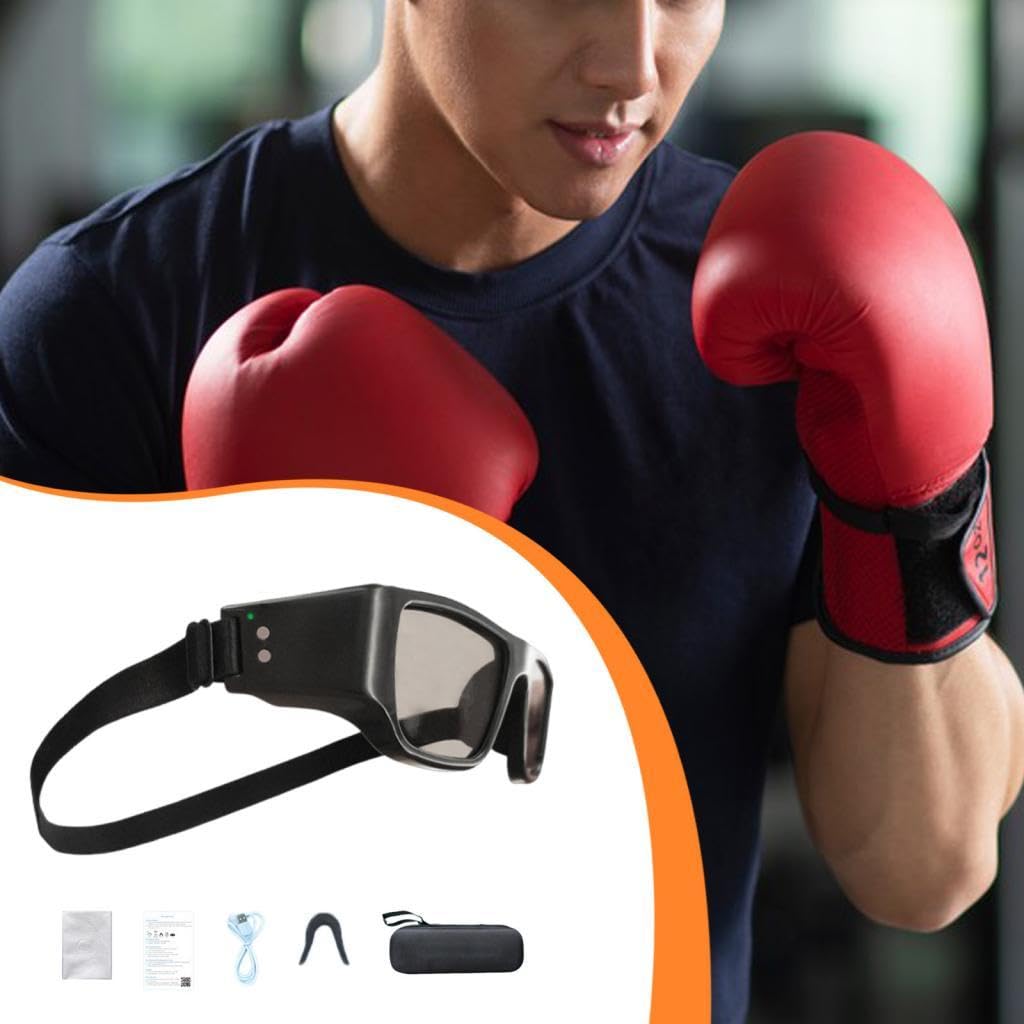 Lunettes Stroboscopiques D'entraînement Visuel, Lunettes Anti-Dribble pour La Course à Pied, Le Baseball et La Boxe