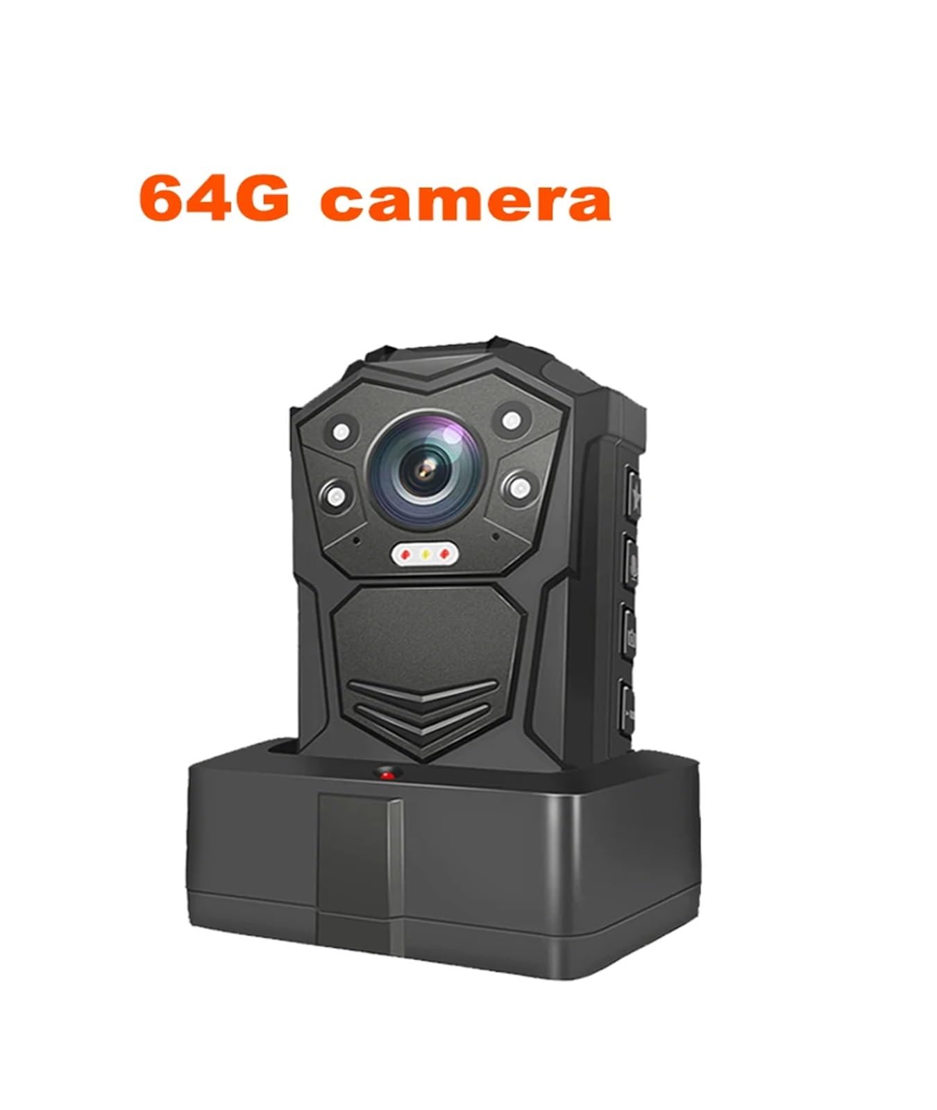 Kamera na ciało DSJ-Y1 GPS HD 1296P H22 Bodycam sprzęt policyjny dyktafon cyfrowy bezprzewodowa Mini ukryta kamera na ciało do nagrywania na zewnątrz(64GB)