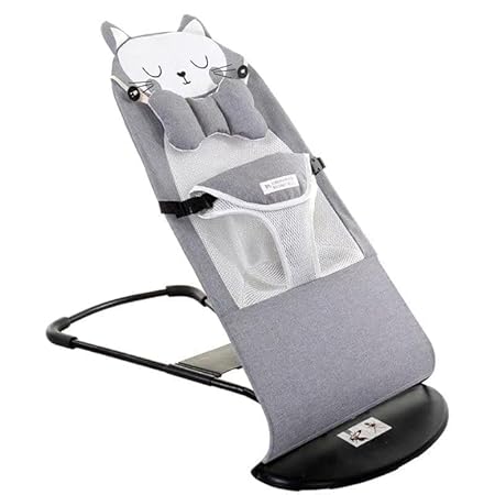Deoxys Baby Bouncer, Portable Baby Bouncer Seat for Babies 0-18 Months, 3 Modes of use with Rocker and Stationary Options, Infant Rocker Chair
