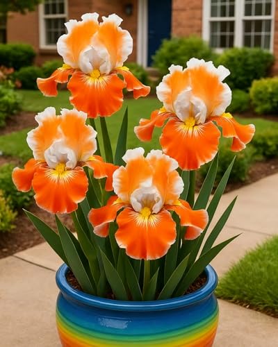 Bulbi di Iris Misti – Bulbi di Iris Colorati, da Piantare in Bordure, Aiuole e Terrazzi-4Bulbi-B