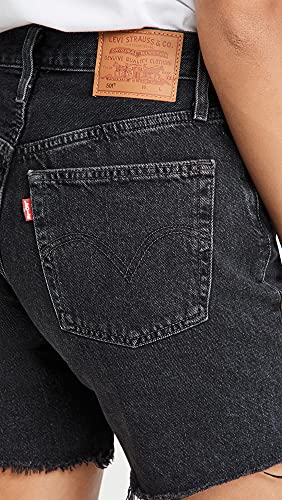 Levi's Women's Premium 501 Mid Thigh Short, Lunar Black, 25 - image 4