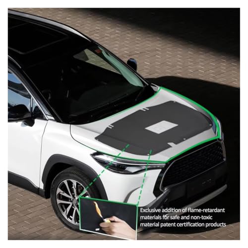 Tapis d'isolation de capot pour Audi Q7 4M 2016-2025 doublure coton - 6